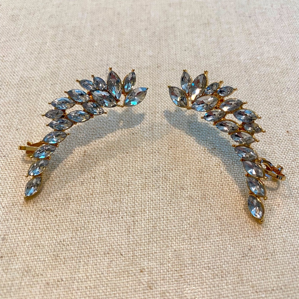 Statement Rhinestone Earring Crawler - image 1